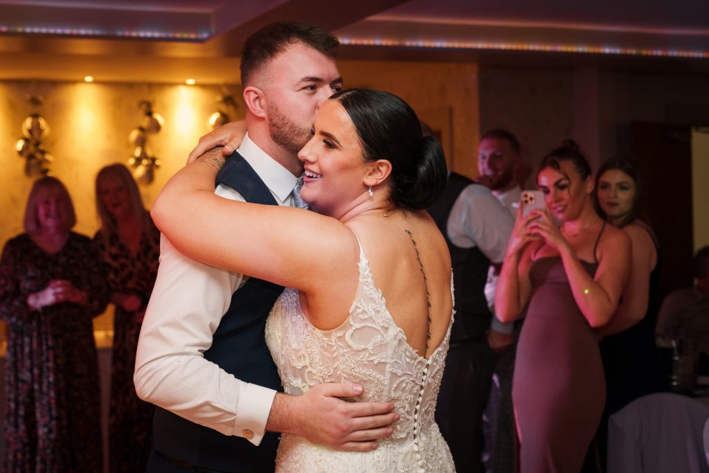 first dance at lazaat hotel cottingham lace wedding dress scaled