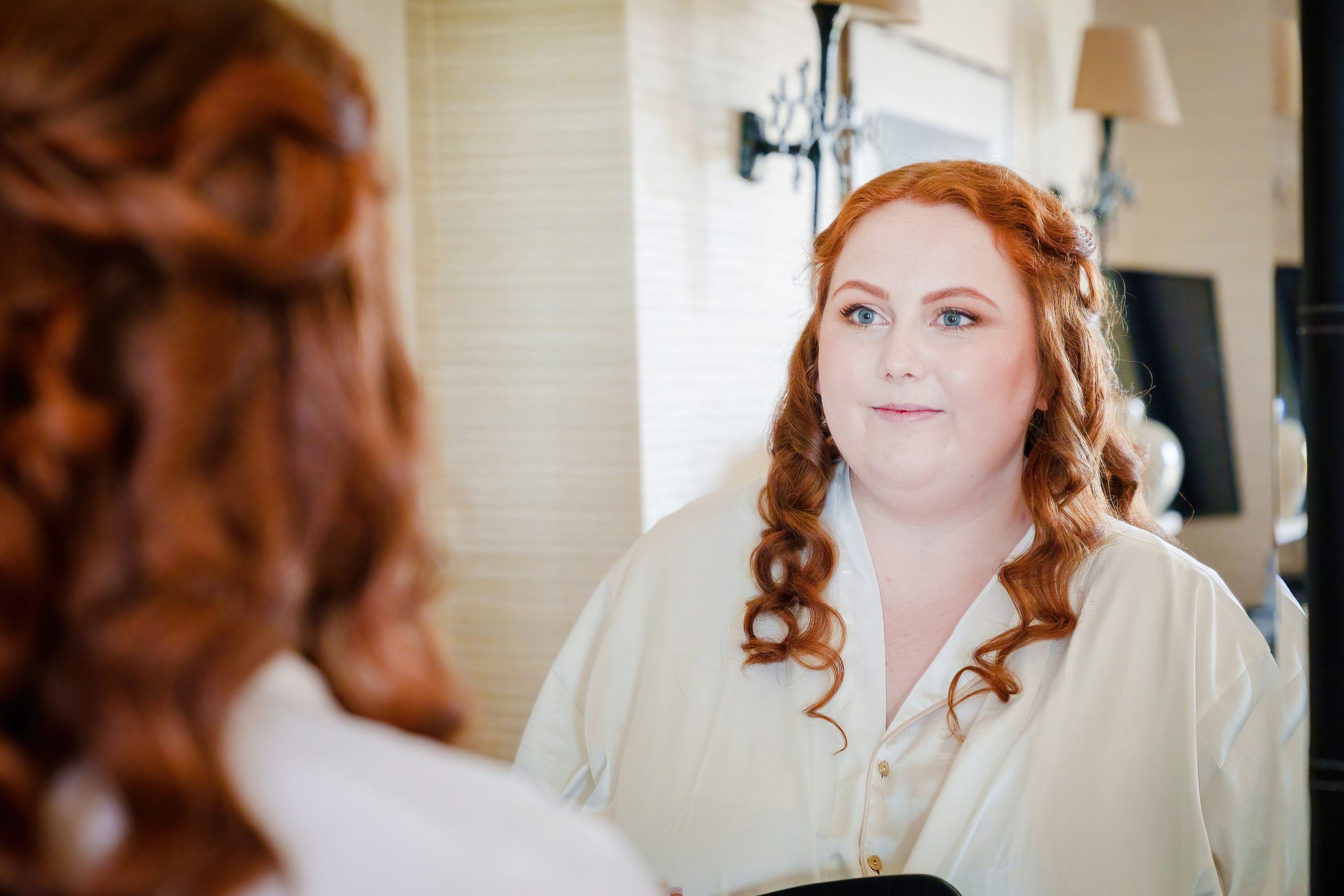a smiling bride at tickton grange hotel